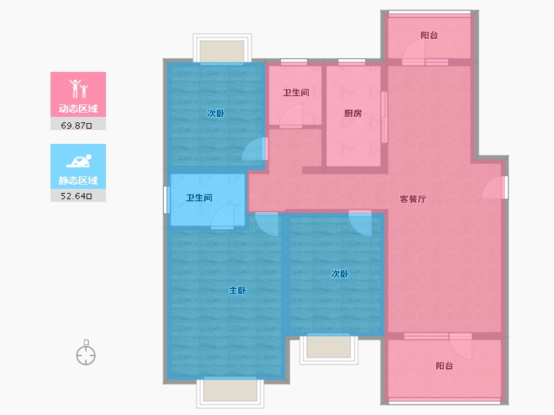 山东省-济宁市-红星瑞马世家-109.25-户型库-动静分区