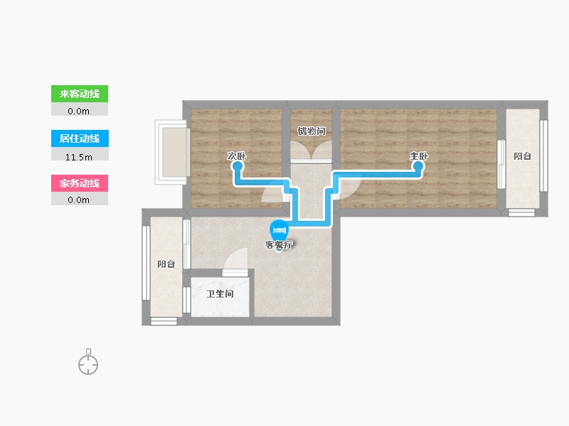 天津-天津市-永安里小区-47.00-户型库-动静线