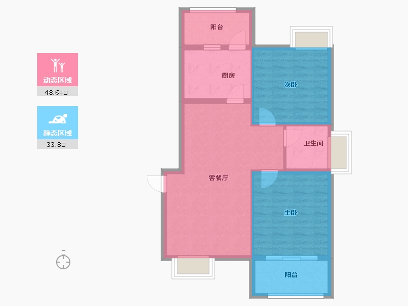 海南省-陵水黎族自治县-一品清水湾-74.44-户型库-动静分区