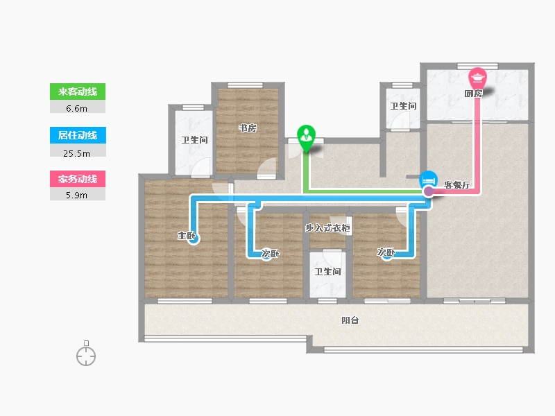 河南省-濮阳市-崛起翎云府-141.38-户型库-动静线