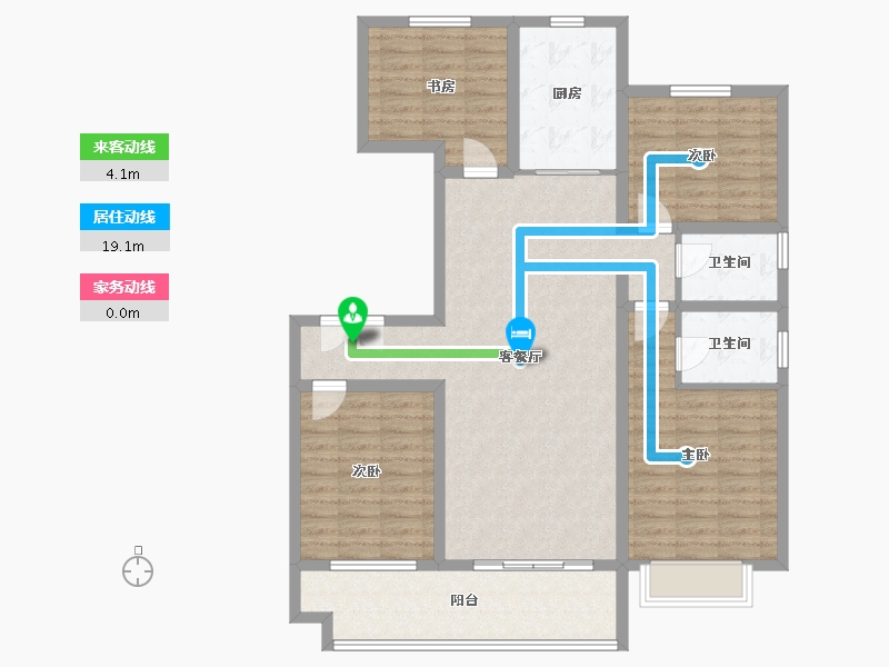 河南省-濮阳市-汇丰胜东花园2期-116.32-户型库-动静线