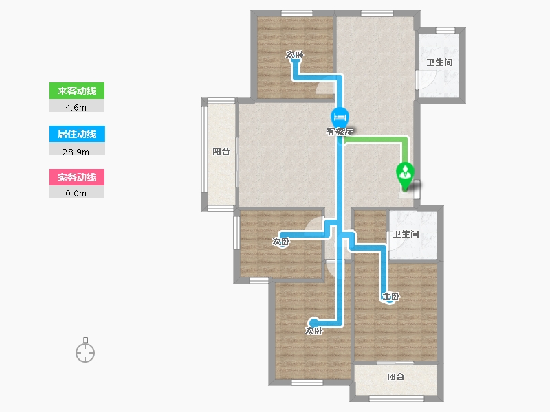 湖南省-株洲市-花好悦园-80.00-户型库-动静线