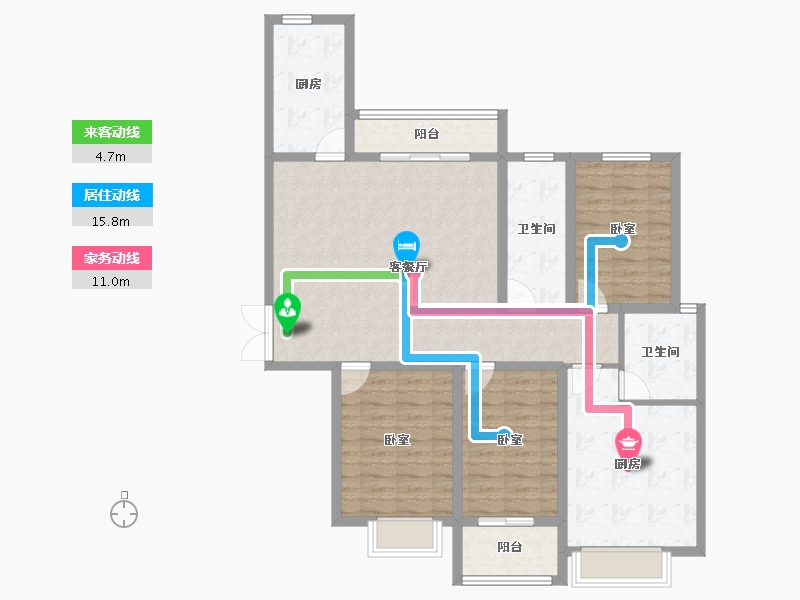 河南省-濮阳市-中央公园三期•望璟臺-112.00-户型库-动静线