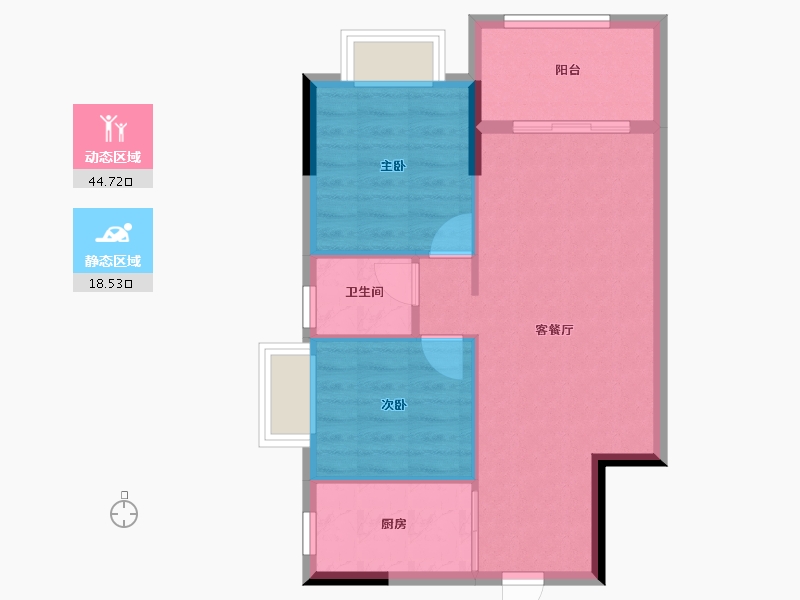 广东省-河源市-维景南城花园-57.19-户型库-动静分区