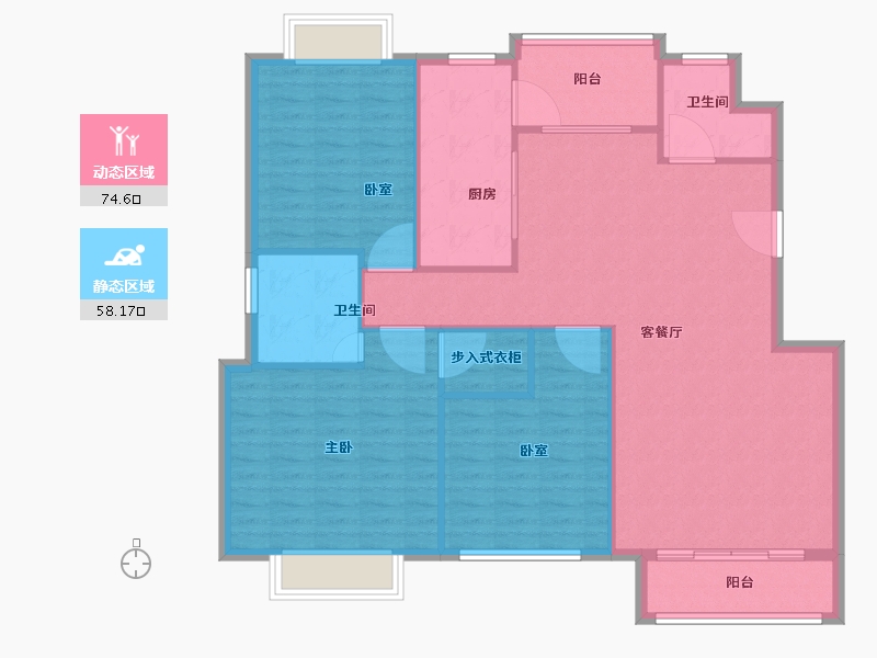 山东省-济宁市-仁诚雅居-122.52-户型库-动静分区