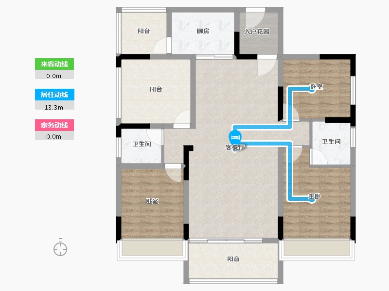 广西壮族自治区-来宾市-武宣滨江华庭-113.70-户型库-动静线