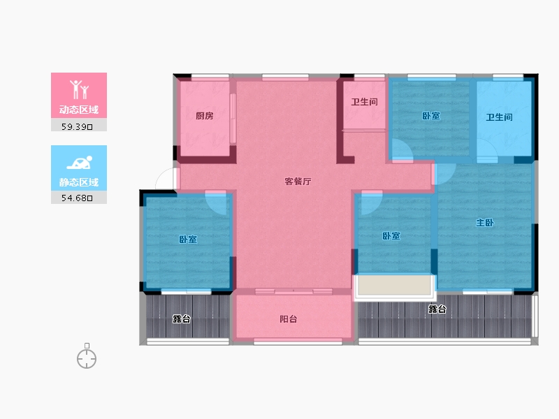 河南省-濮阳市-乐享御府-118.75-户型库-动静分区