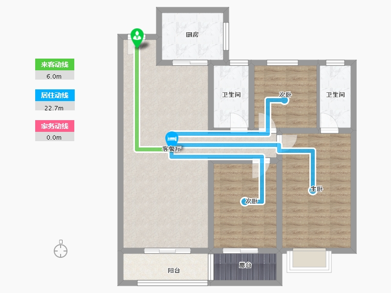 河南省-濮阳市-龙泰·玺园-93.15-户型库-动静线