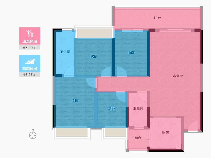 云南省-昭通市-红星国际-97.76-户型库-动静分区