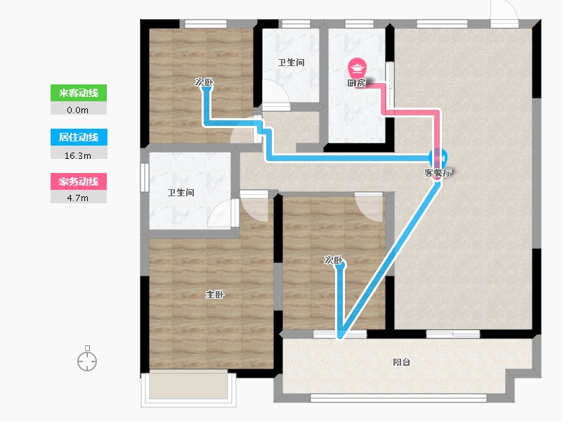 河南省-周口市-建业幸福里东望-99.99-户型库-动静线