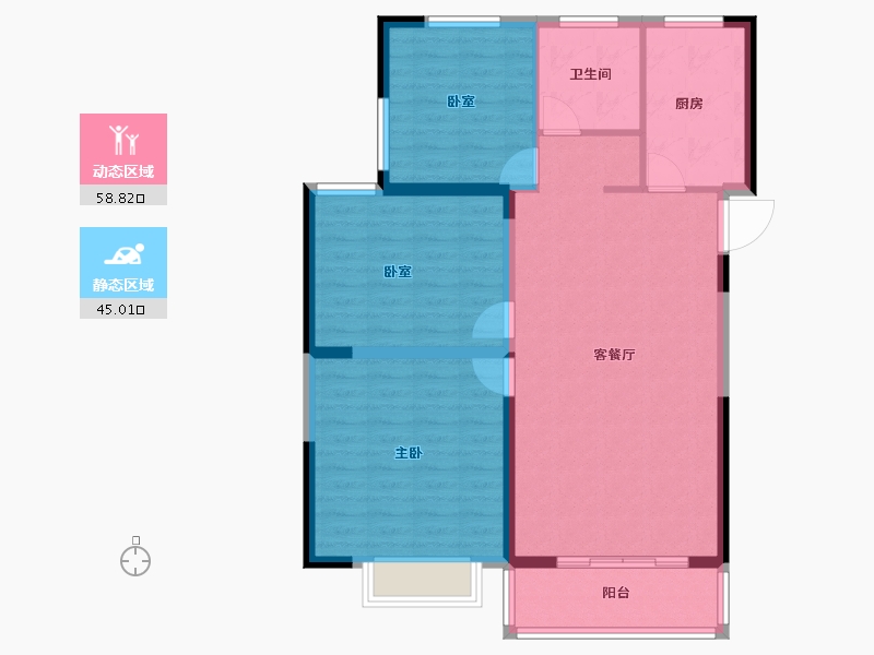 河南省-濮阳市-中力•中央新城-94.27-户型库-动静分区