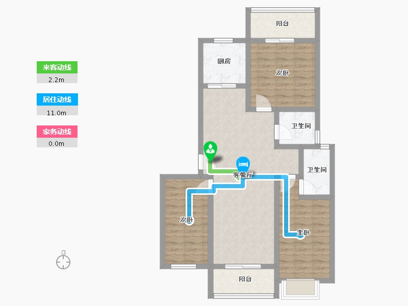 河南省-濮阳市-龙泰·玺园-86.15-户型库-动静线