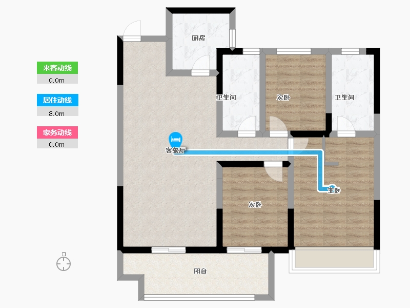 河南省-周口市-建业幸福里东望-92.00-户型库-动静线