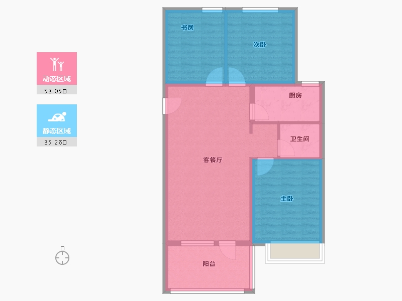 河北省-廊坊市-荣盛霸州新城-79.38-户型库-动静分区