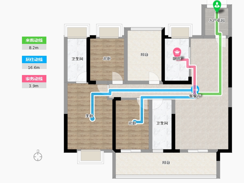 广西壮族自治区-贺州市-悦城阳光城-111.75-户型库-动静线