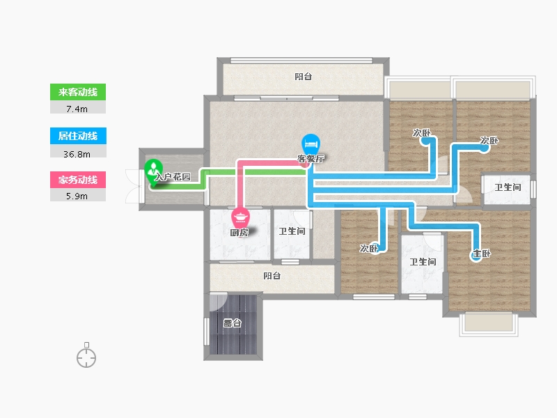 广西壮族自治区-来宾市-海景·摩尔城-134.51-户型库-动静线