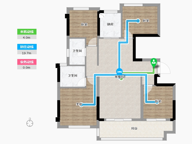 福建省-宁德市-福州湖滨府-94.40-户型库-动静线