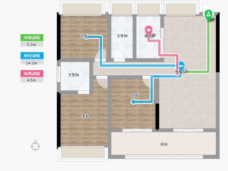 福建省-三明市-中洲郡-93.95-户型库-动静线