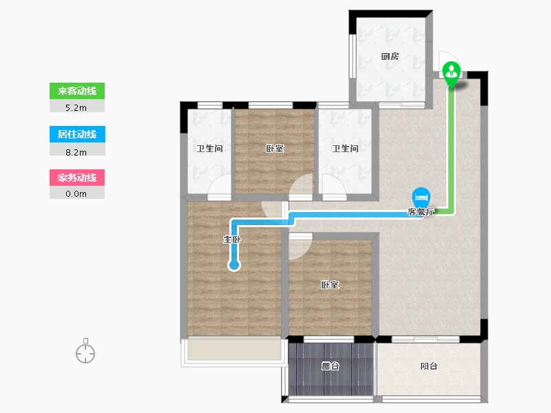 河南省-濮阳市-乐享御府-98.40-户型库-动静线