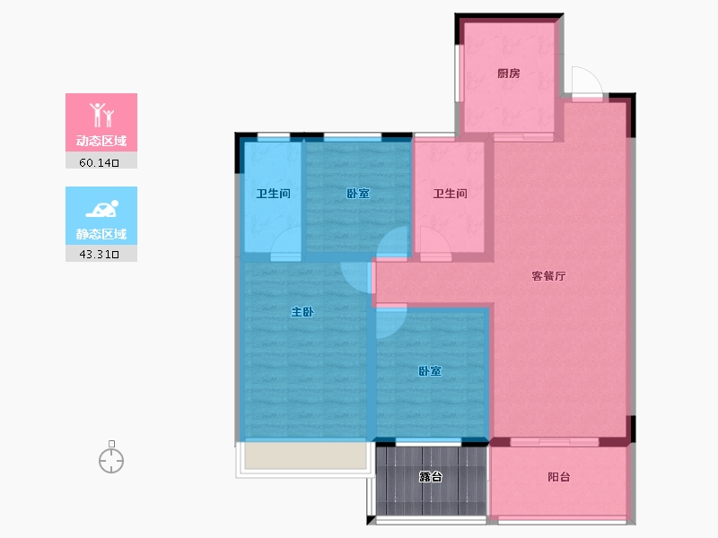 河南省-濮阳市-乐享御府-98.40-户型库-动静分区