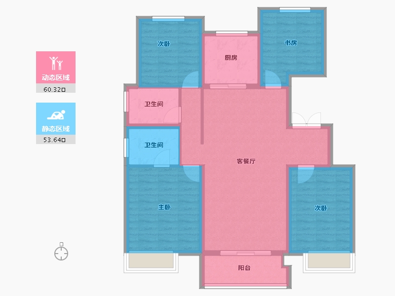 河南省-商丘市-常春藤畅馨园-102.23-户型库-动静分区