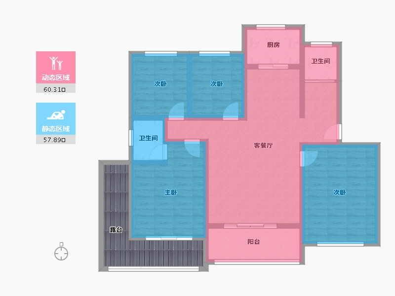 河南省-濮阳市-龙泰·玺园-117.12-户型库-动静分区