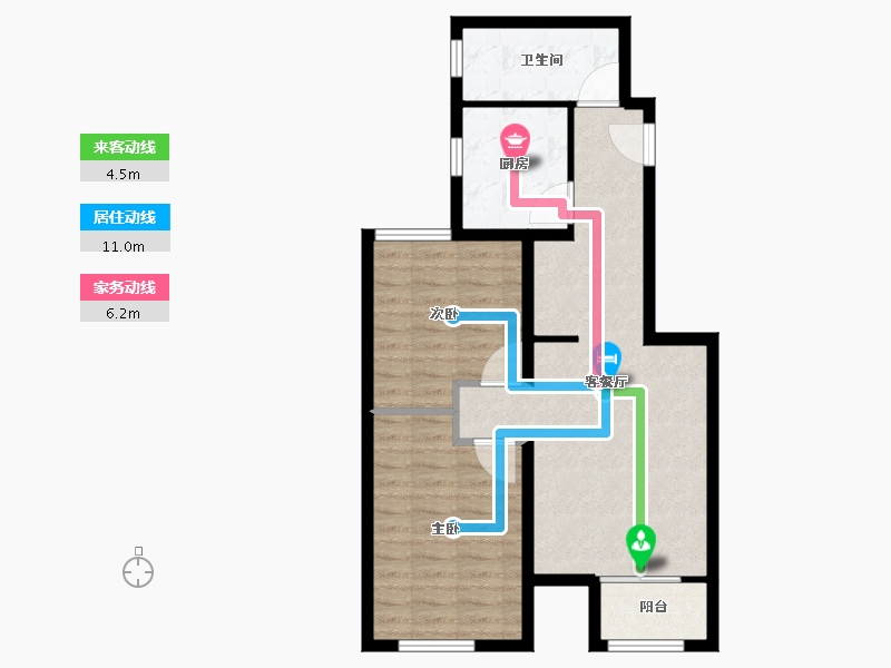 河北省-秦皇岛市-那畔雲起墅-68.84-户型库-动静线