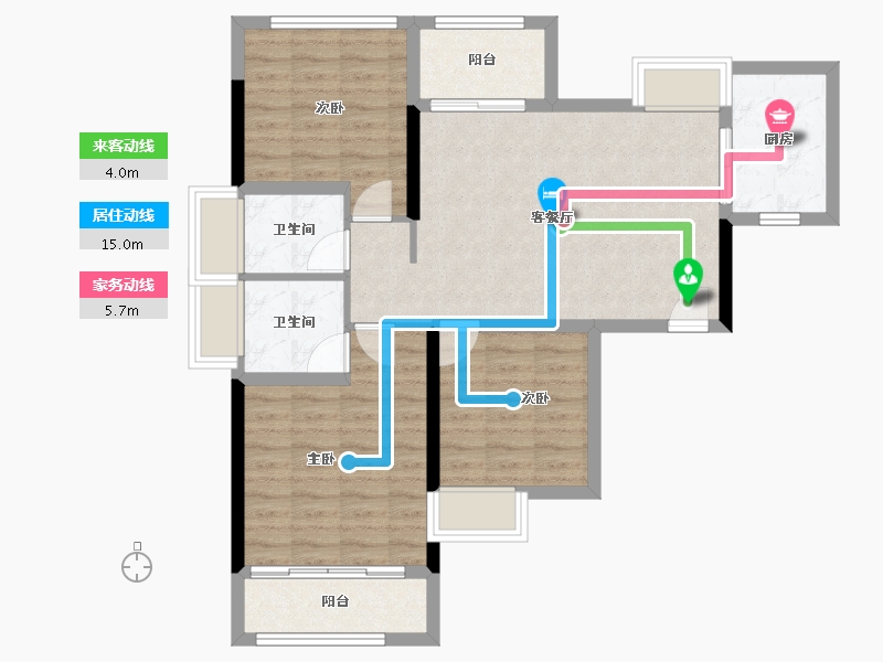 福建省-福州市-中铁城江督府-82.30-户型库-动静线