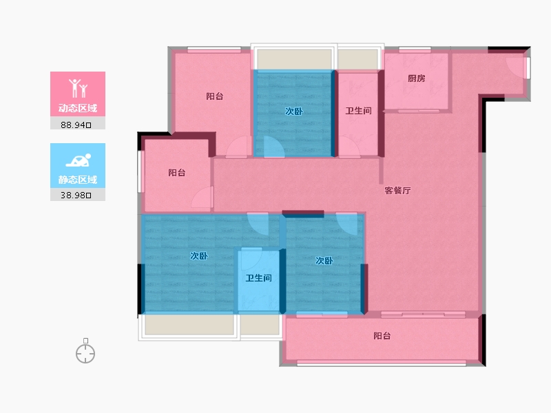 安徽省-滁州市-远东苏滁壹号-115.00-户型库-动静分区