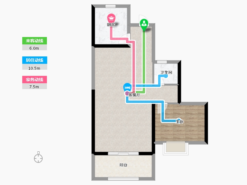 福建省-福州市-中铁城江督府-71.55-户型库-动静线