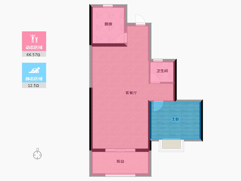 福建省-福州市-中铁城江督府-71.55-户型库-动静分区