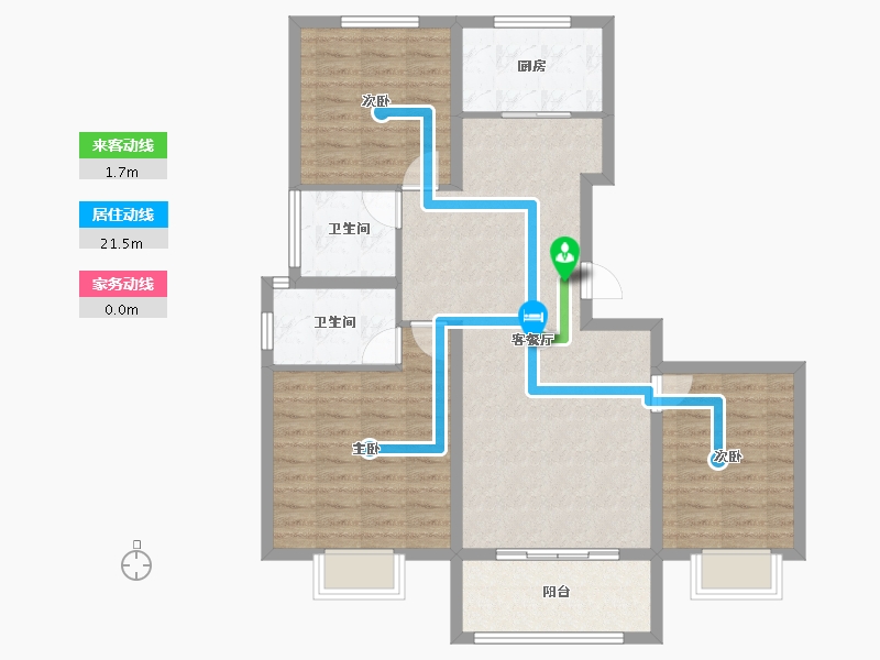 河南省-濮阳市-向荣壹号院-94.39-户型库-动静线