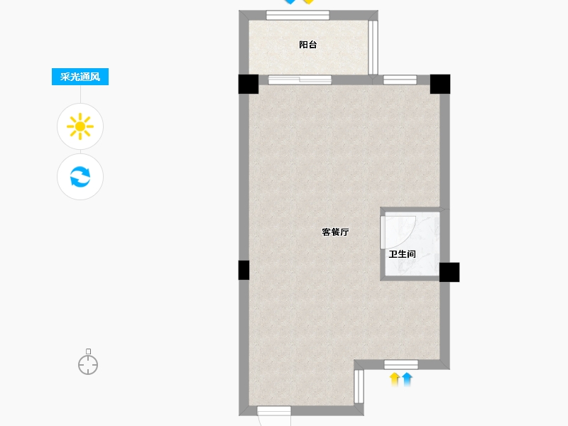 福建省-福州市-陶然居-45.00-户型库-采光通风