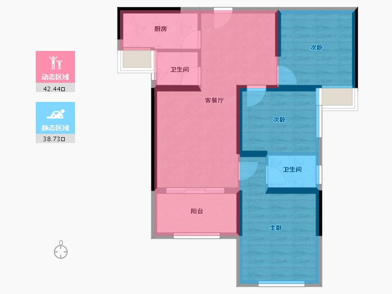 福建省-福州市-中铁城江督府-71.85-户型库-动静分区