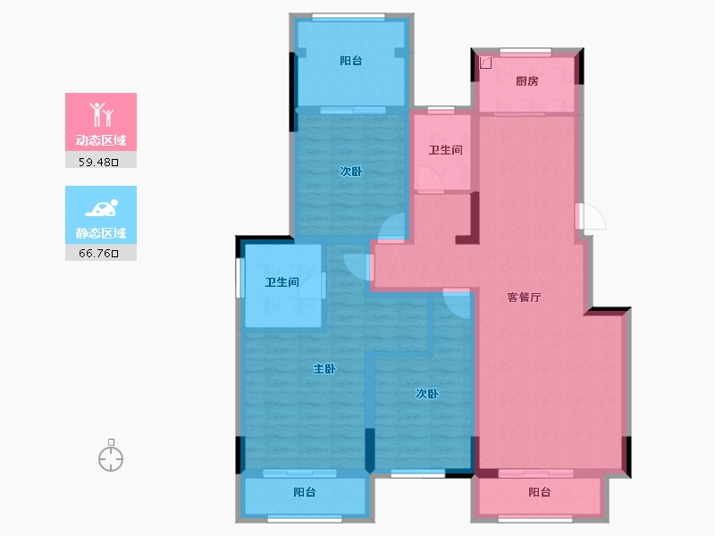 河南省-开封市-橄榄城·璟院-111.99-户型库-动静分区