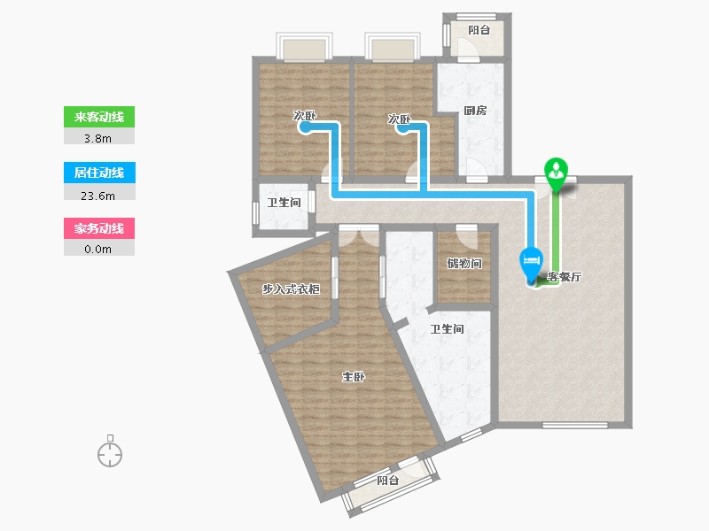 北京-北京市-世茂奥临花园-160.00-户型库-动静线