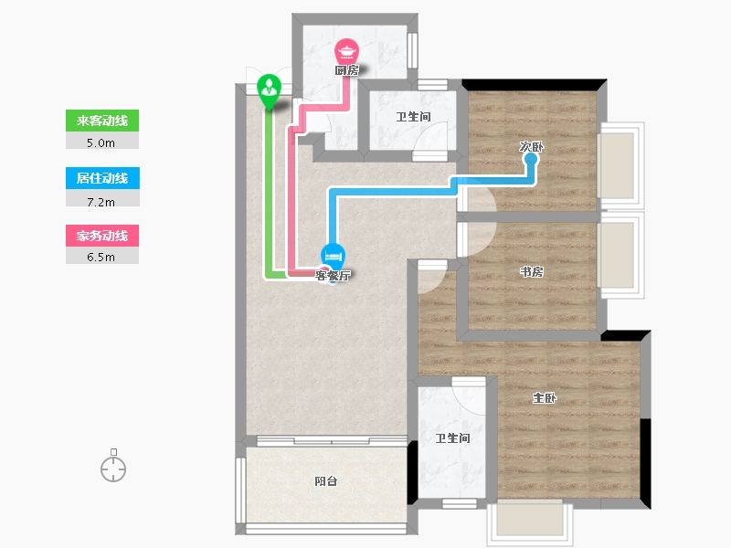 贵州省-贵阳市-贵高速花溪26-77.21-户型库-动静线