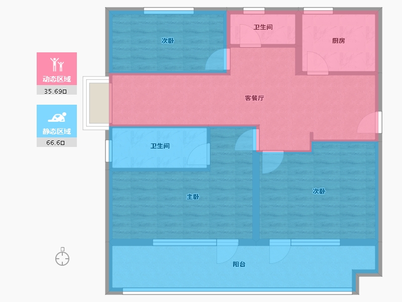 山东省-济宁市-九巨龙孝养城-91.48-户型库-动静分区