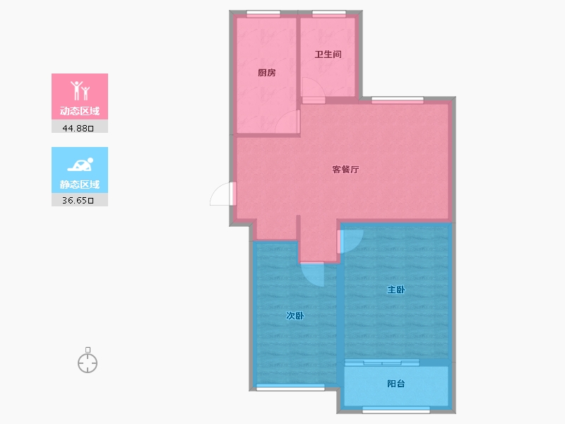 山东省-济宁市-水韵城-73.37-户型库-动静分区