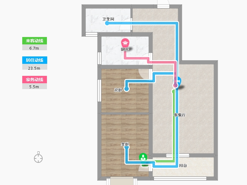 甘肃省-平凉市-新河湾B区-68.15-户型库-动静线