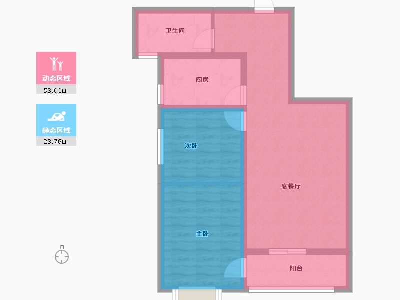 甘肃省-平凉市-新河湾B区-68.15-户型库-动静分区