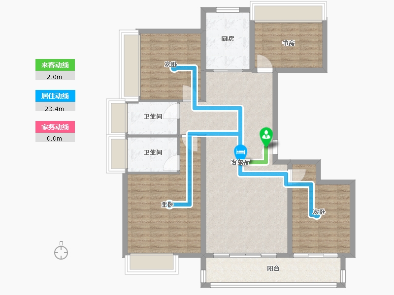 河南省-平顶山市-蔚然花园-110.40-户型库-动静线