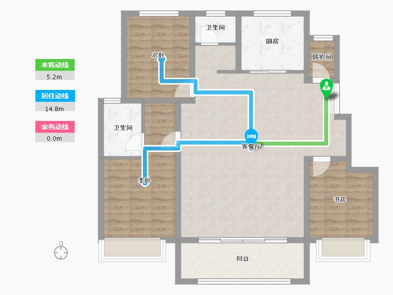 河南省-濮阳市-崛起翎云府-108.30-户型库-动静线