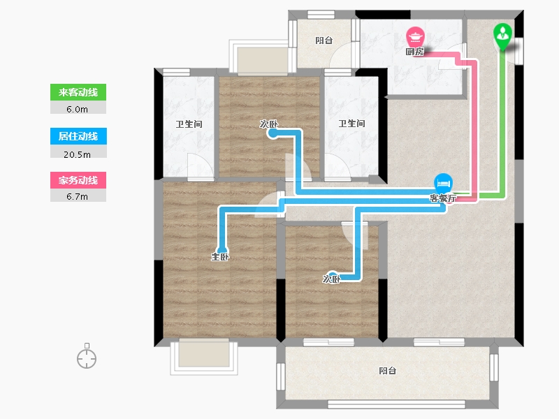 四川省-成都市-新鸿基悦城-99.03-户型库-动静线