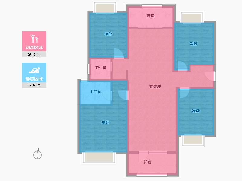 山东省-济宁市-兖州瑞马名门-111.35-户型库-动静分区