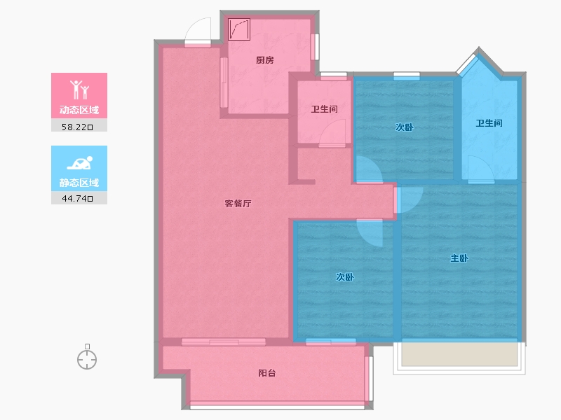 河南省-平顶山市-郏县建业城-92.00-户型库-动静分区