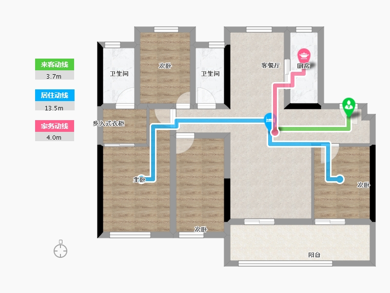 福建省-莆田市-保利城和悦府-88.20-户型库-动静线