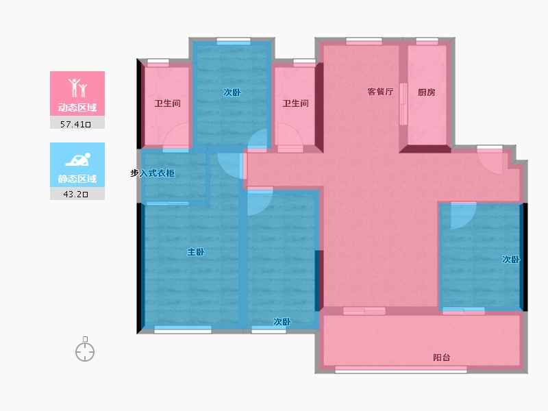 福建省-莆田市-保利城和悦府-88.20-户型库-动静分区