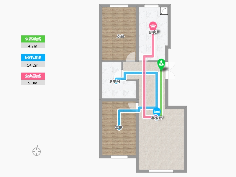 黑龙江省-鹤岗市-鼎都国际-78.42-户型库-动静线