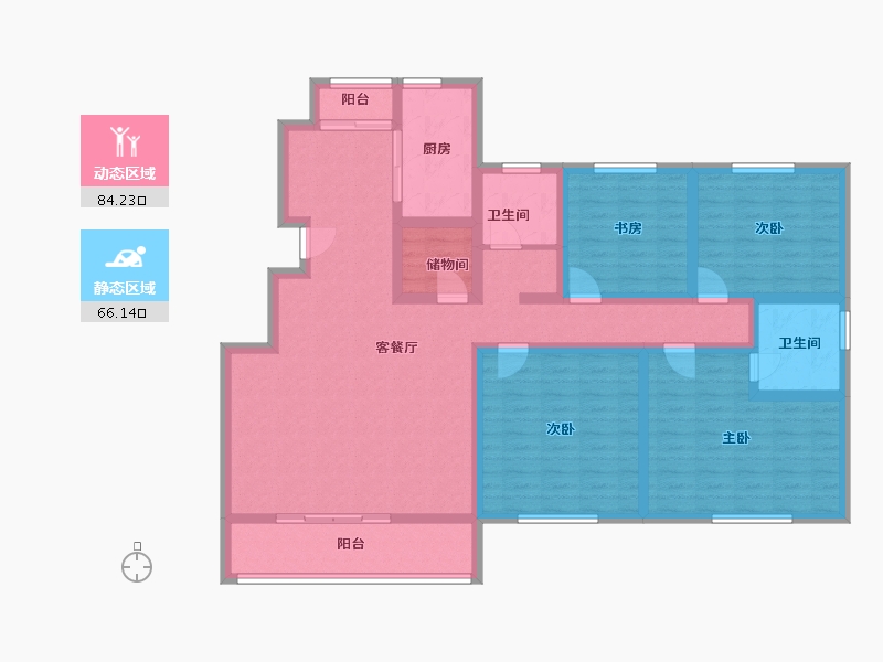 山东省-济宁市-龙翔御书坊-133.34-户型库-动静分区